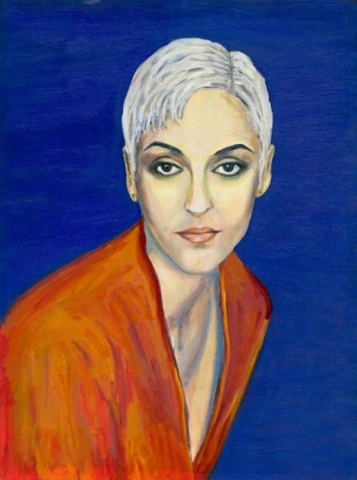 A Fadista Mariza, Oil on canvas